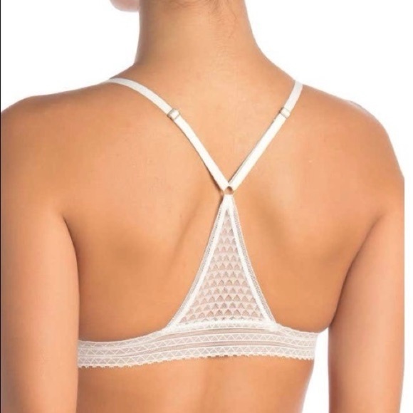 NWT Madewell Intimates Geo Mesh Triangle Bralette, Size XS - Picture 2 of 8